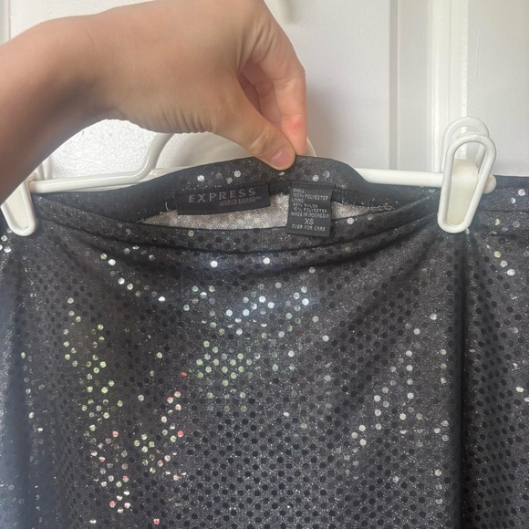 90s/2000s Mesh Sparkly Midi Skirt - Picture 6 of 8